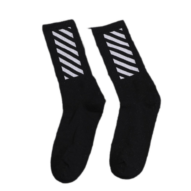 OW whtie Socks XX stripe pattern