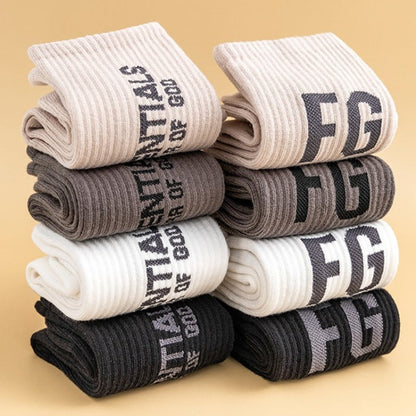 Men socks cotton knee socks