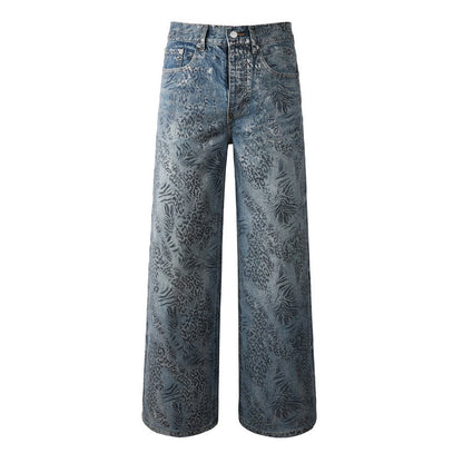 Purple Brand Crystal Diamond Jeans #100