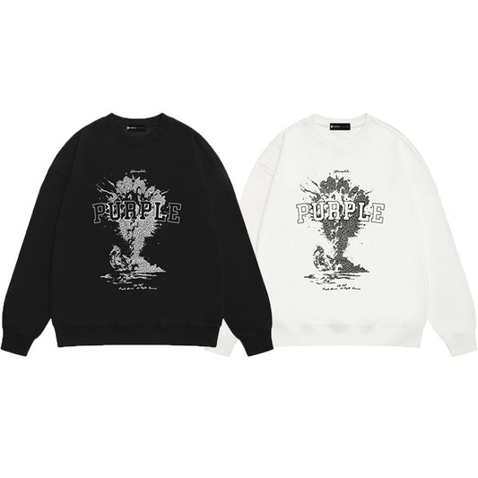 Street style Purple Brand sweatshirts