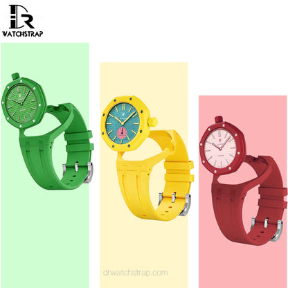 New 2026 : Bioceramic + Silicone Case Strap for the Audemars Piguet Swatch Royal Pop in Multi Colors