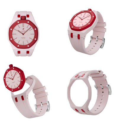New 2026 : Bioceramic + Silicone Case Strap for the Audemars Piguet Swatch Royal Pop in Multi Colors
