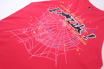 Sp5der Young Thug Punk T-Shirt Red