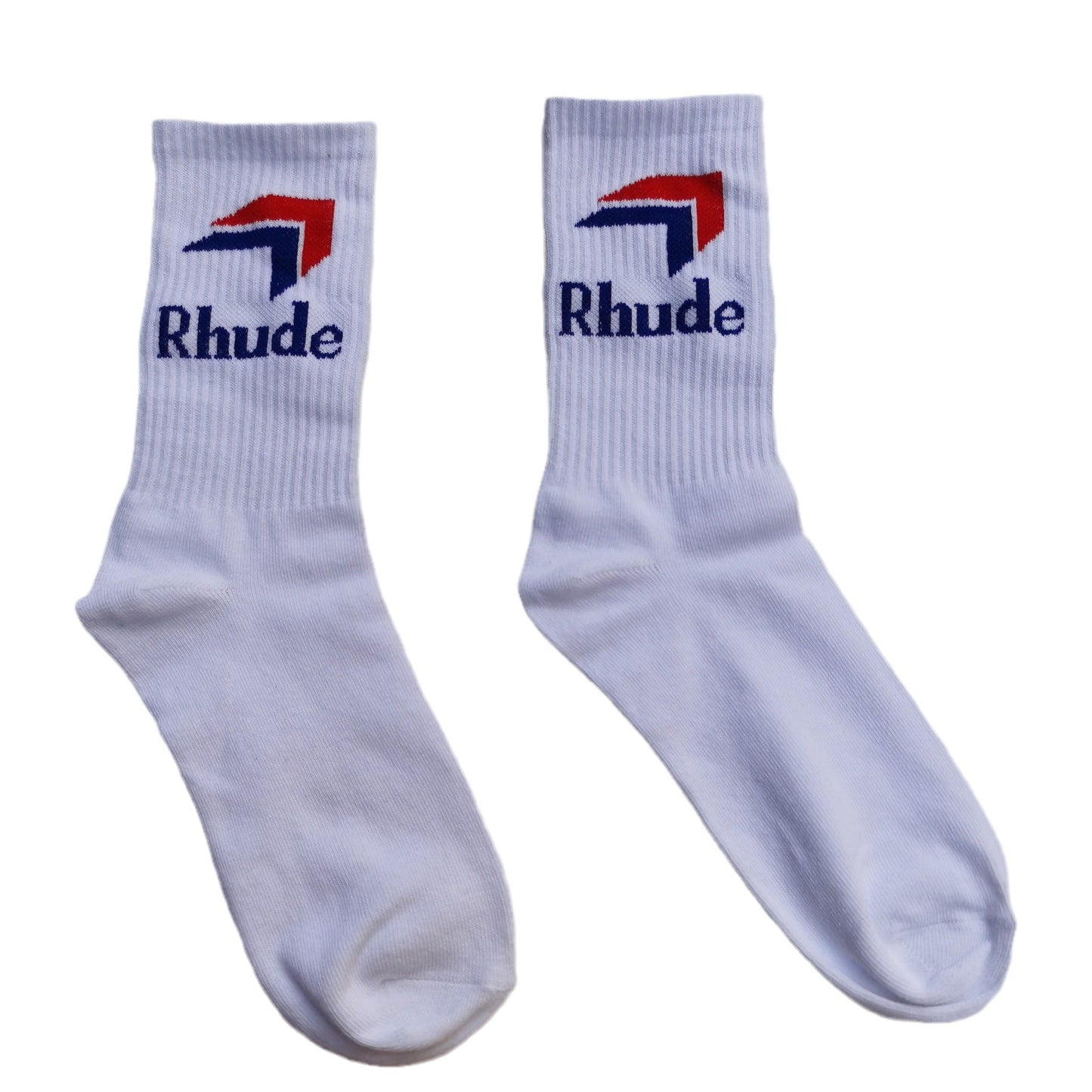 Rhude Socks Men's and Women's Casual Black and White Simplicity