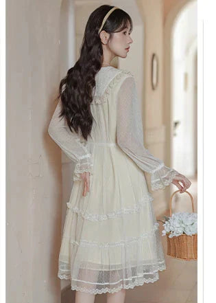 Vintage Spirit Lace Cottagecore Dress