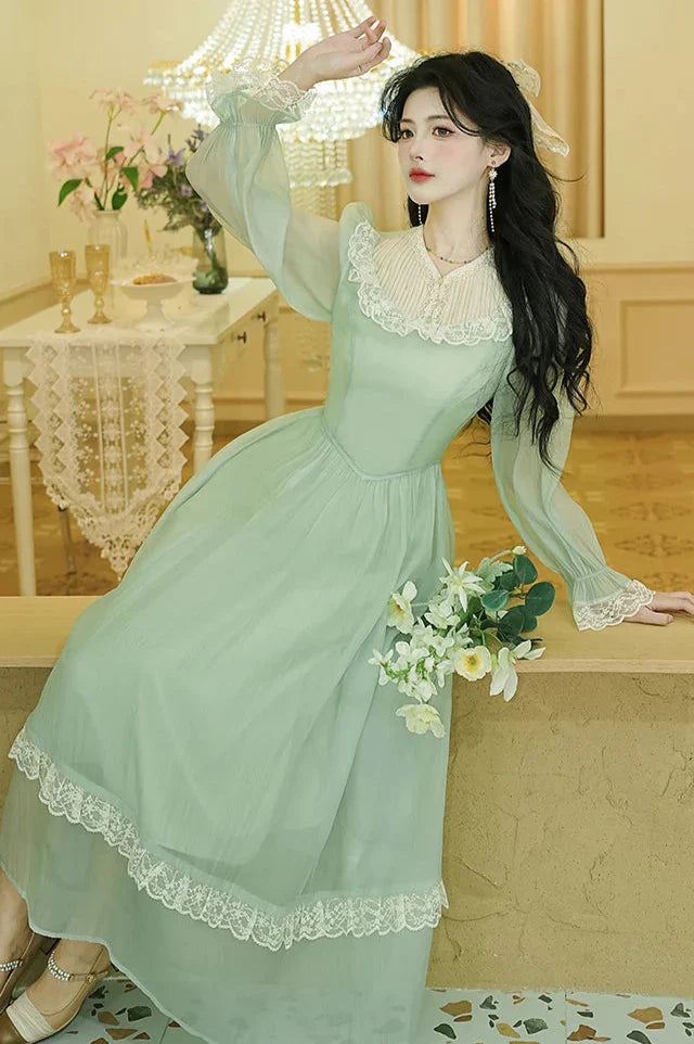 Honey & Lime Meadow Vintage-Inspired Princesscore Dress