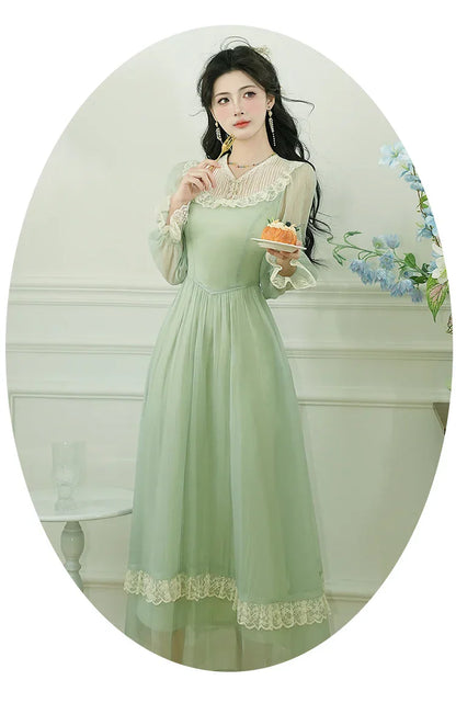 Honey & Lime Meadow Vintage-Inspired Princesscore Dress