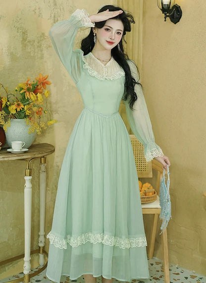 Honey & Lime Meadow Vintage-Inspired Princesscore Dress