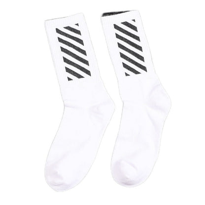 OW whtie Socks XX stripe pattern